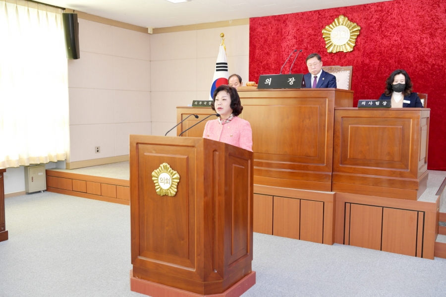 보도자료 사진(5분 자유발언-김영숙 의원).JPG